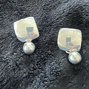 Silpada square with ball Earrings